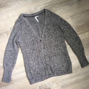 Grey Knitted Cardigan